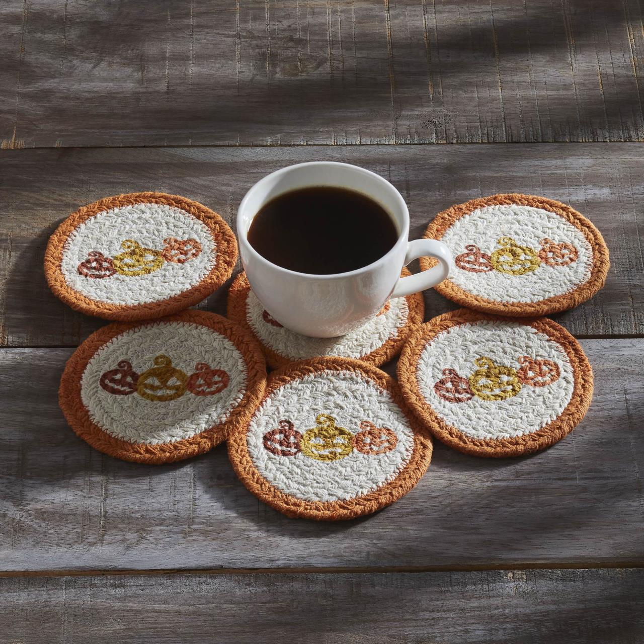 Country Halloween Stencil Coasters - Thumbnail 2
