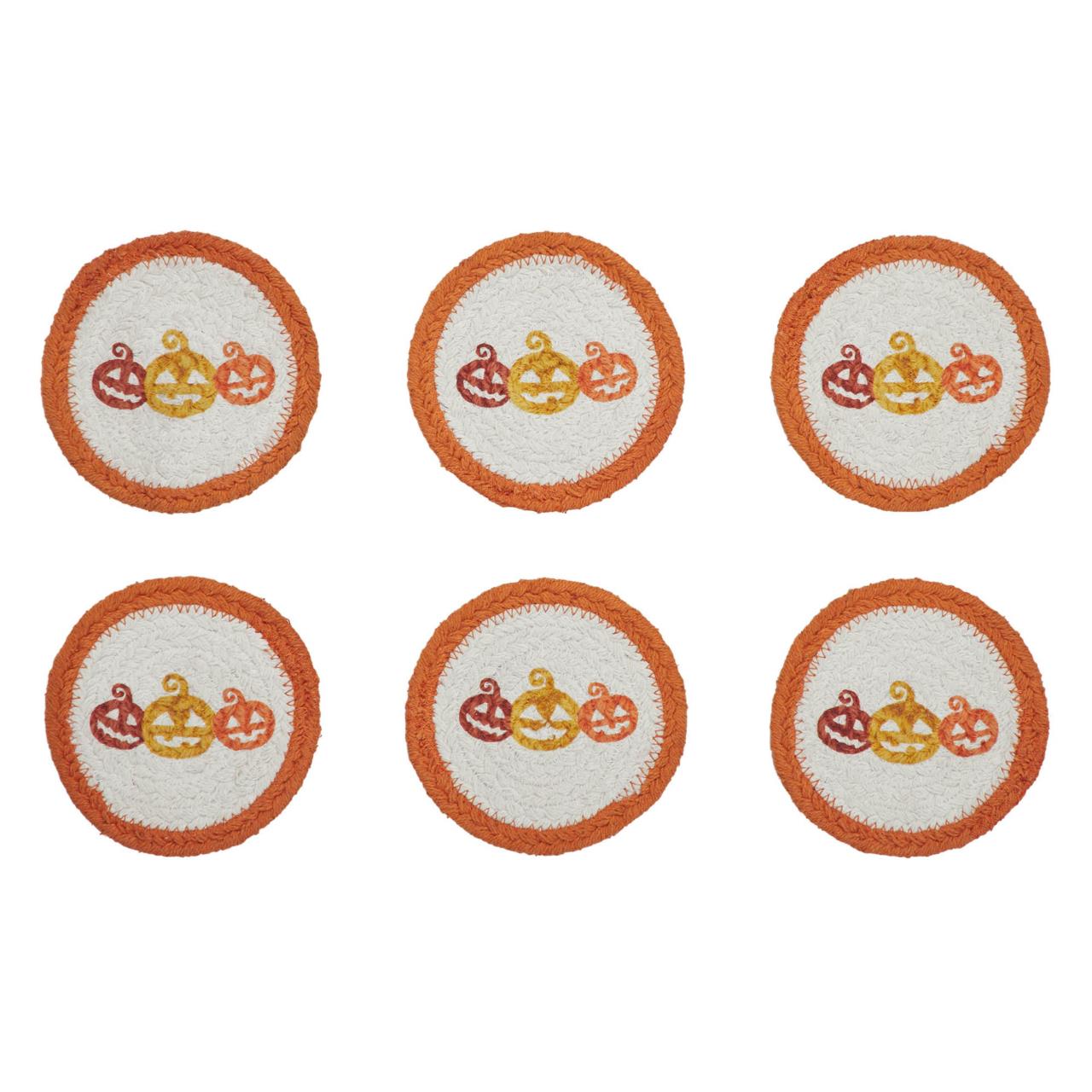 Country Halloween Stencil Coasters