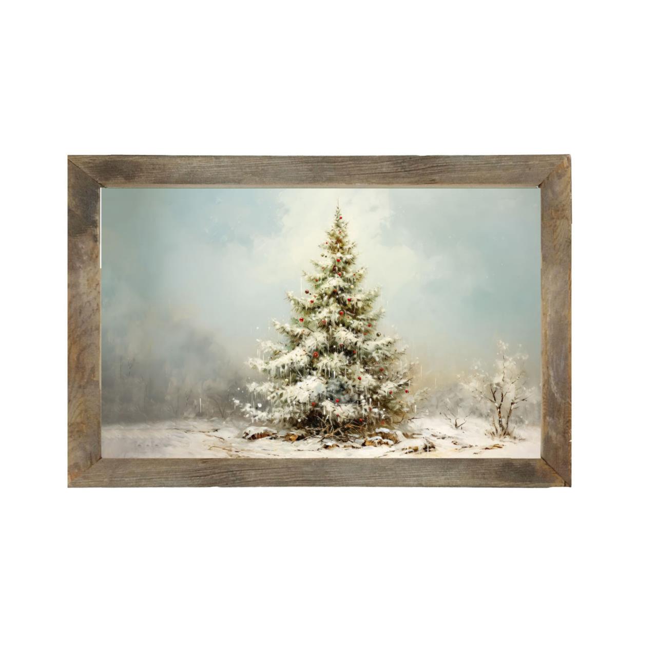 christmas snow photo frame