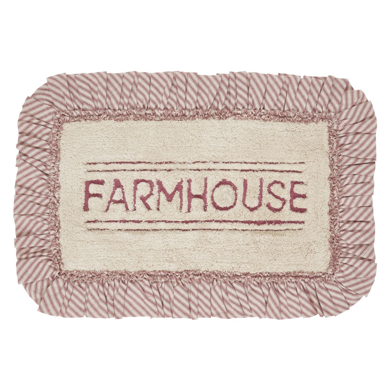 Sawyer Mill Red Farmhouse Bath Mat
