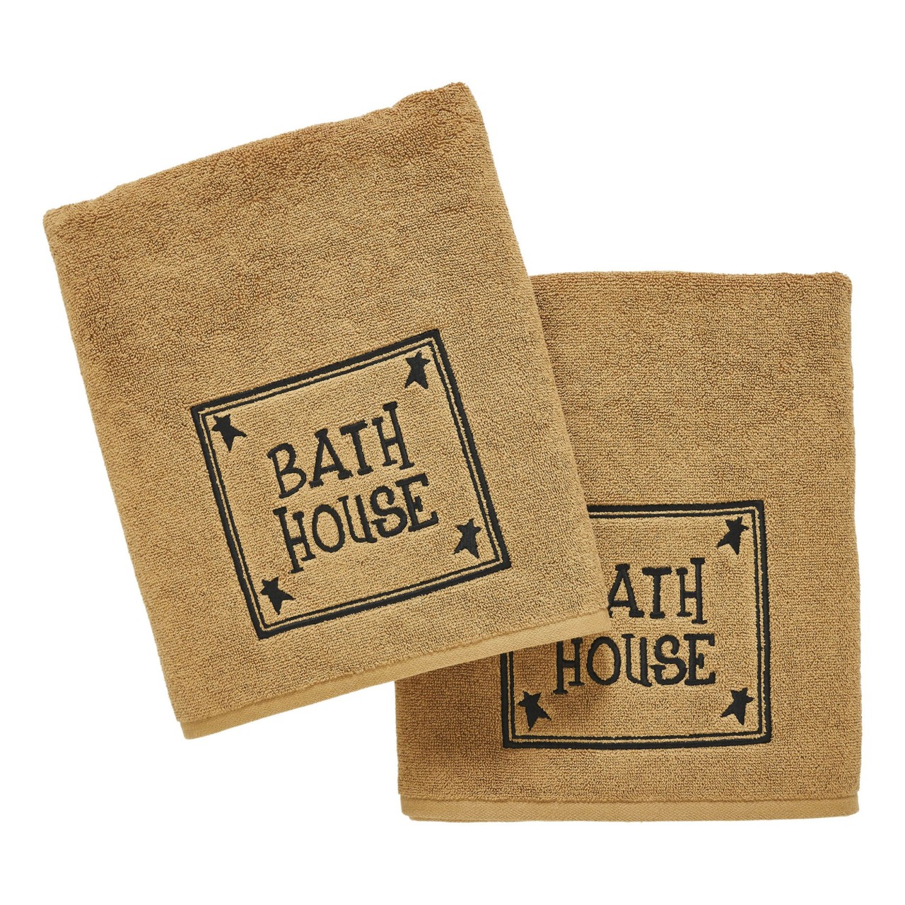 Bath House Primitive Stars Tan Bath Towels - Thumbnail 5