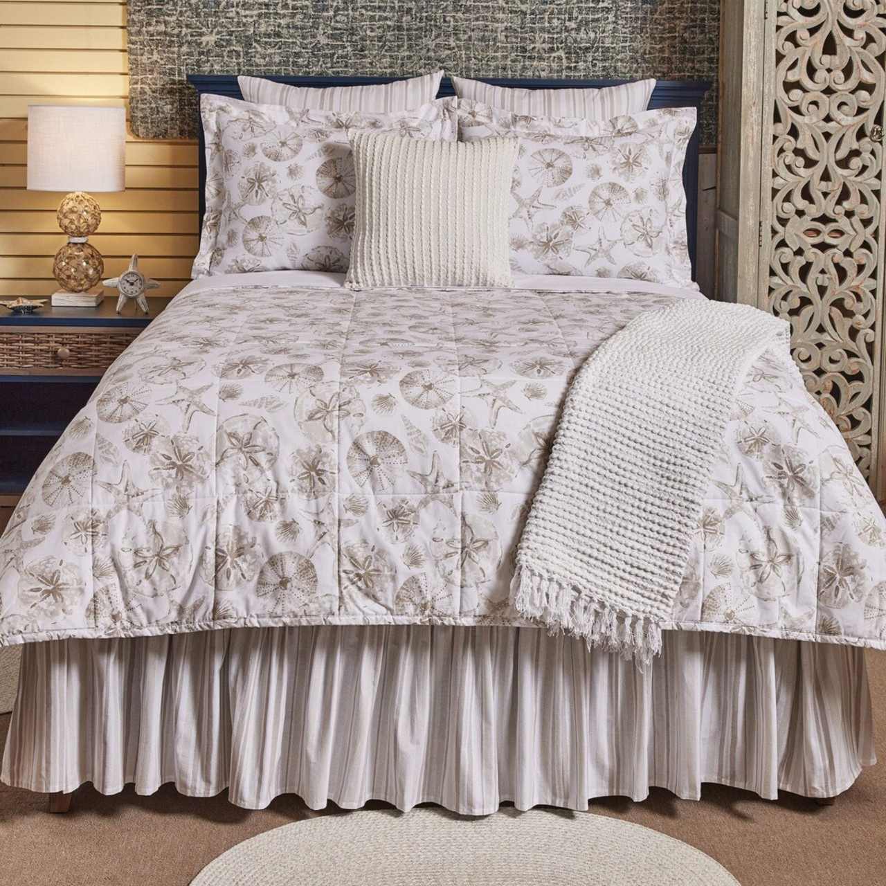 Country Village Designs Beach Cove Bed Skirt