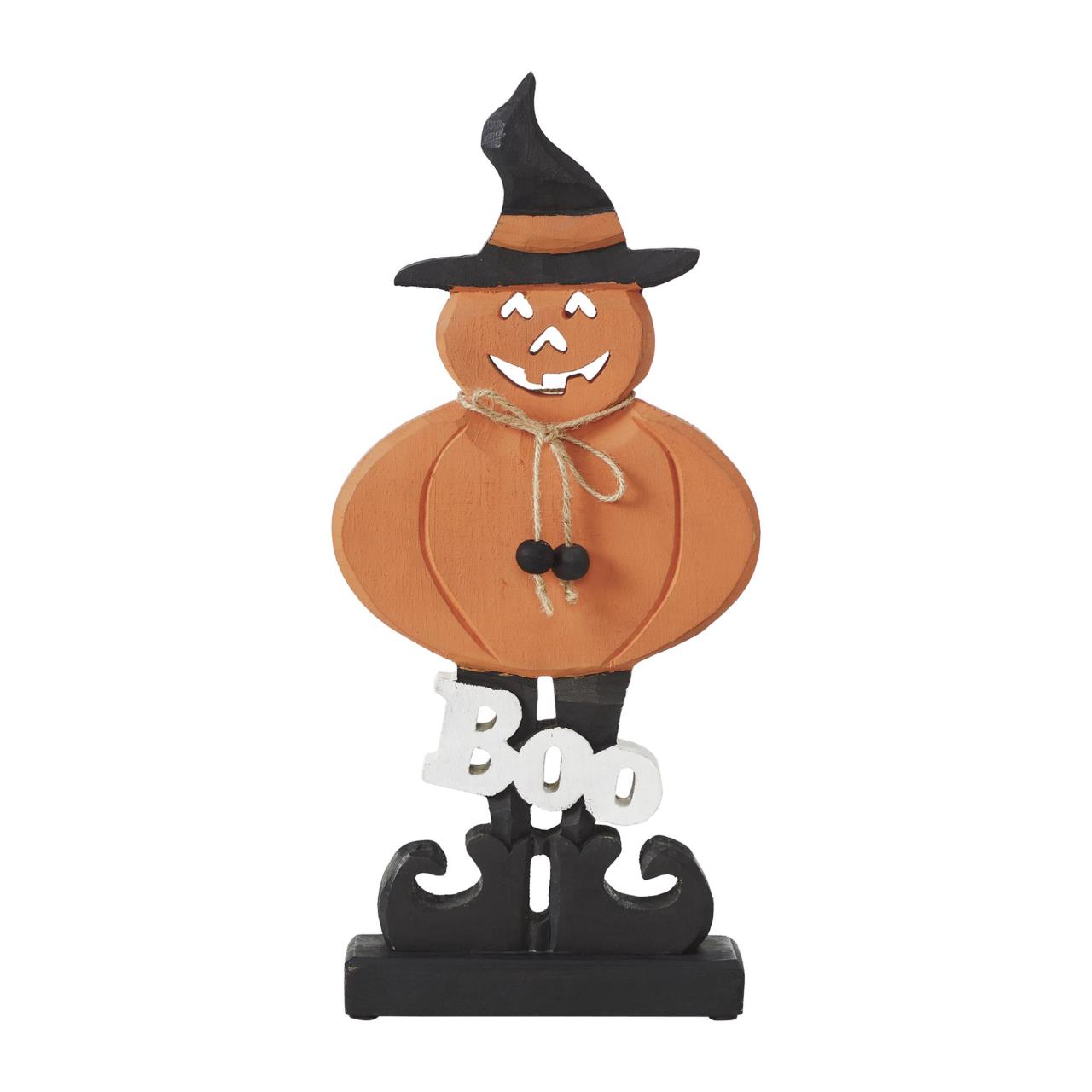 Boo Wooden Jack O Lantern - 15.5