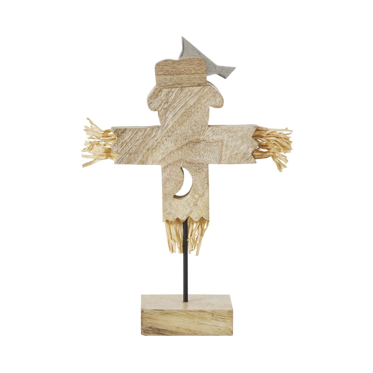 Natural Wooden Scarecrow - 16.25
