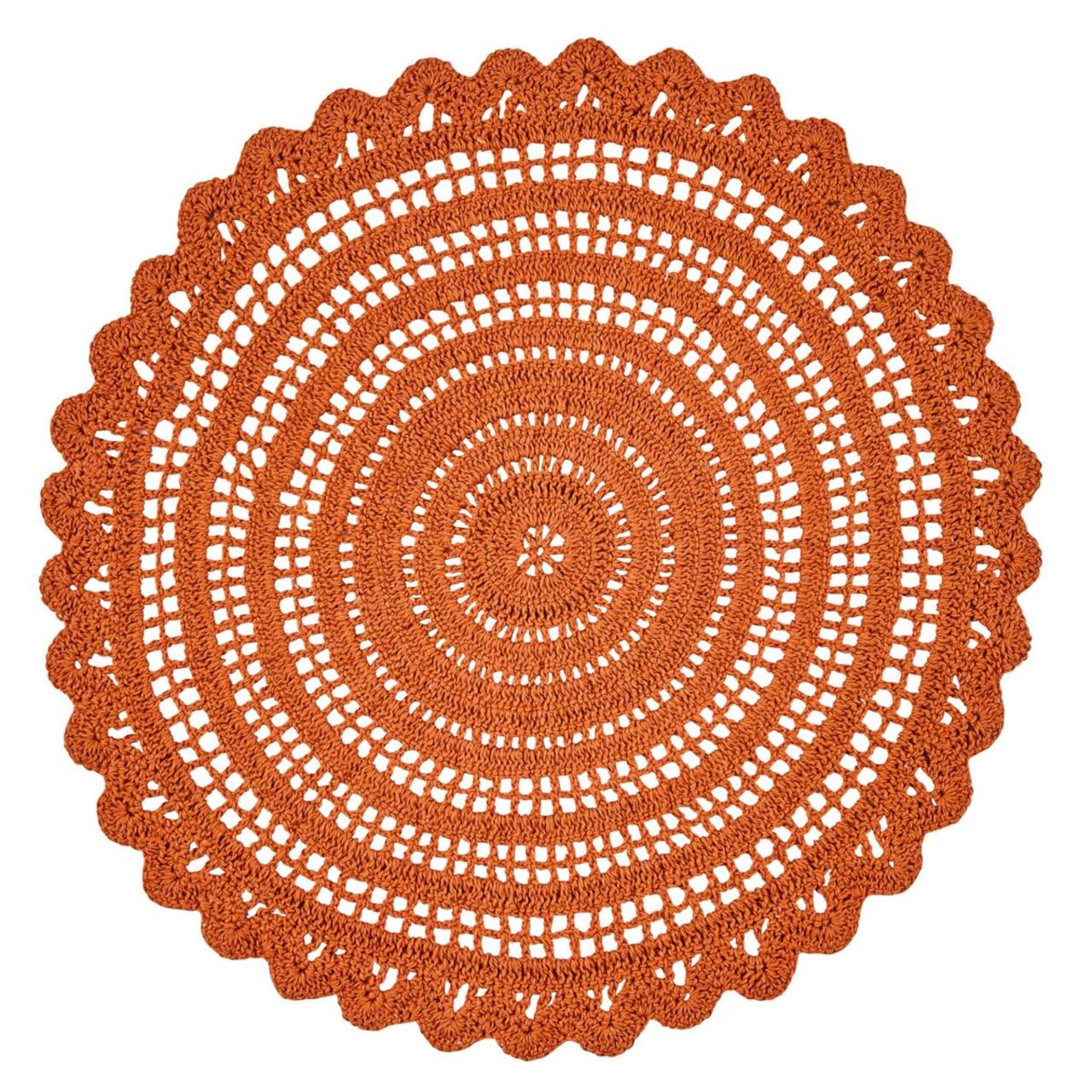 Addison Crochet Sienna Placemats - Round Set of 2 15