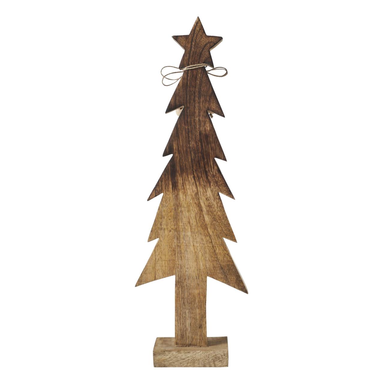 Original Christmas Tree Sサイズ Christmas Tree Wooden Natural Figurine - 6.5x19.75 - Country