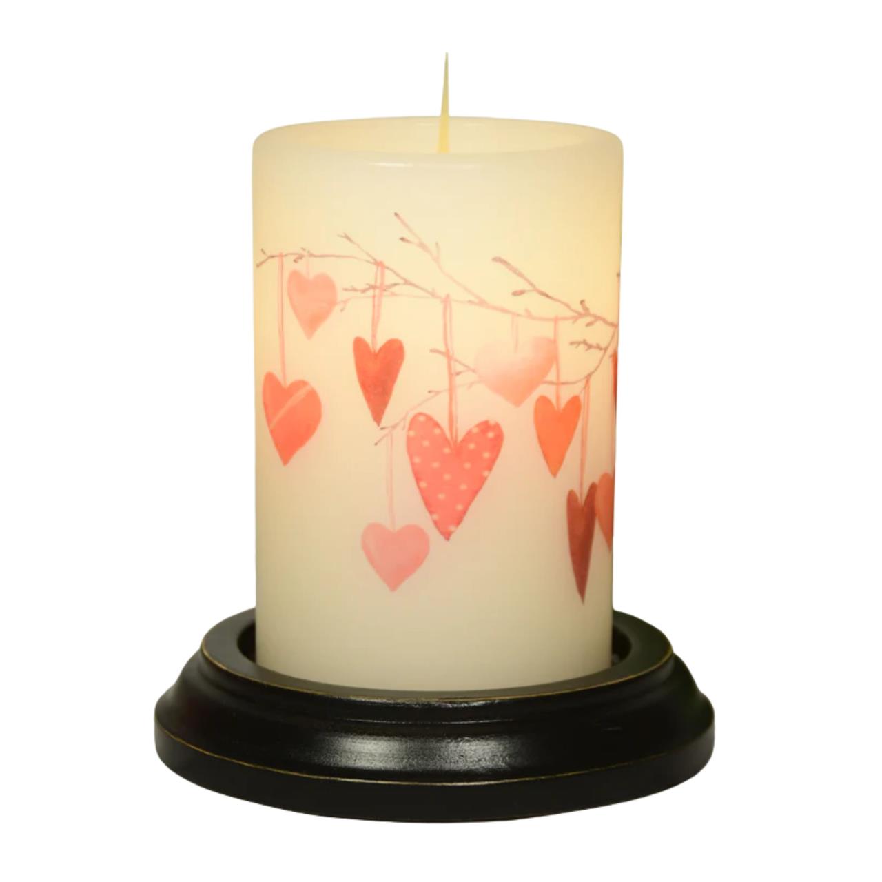 Candle Sleeve - Love Valentine Branch Vanilla - Country Village Shoppe