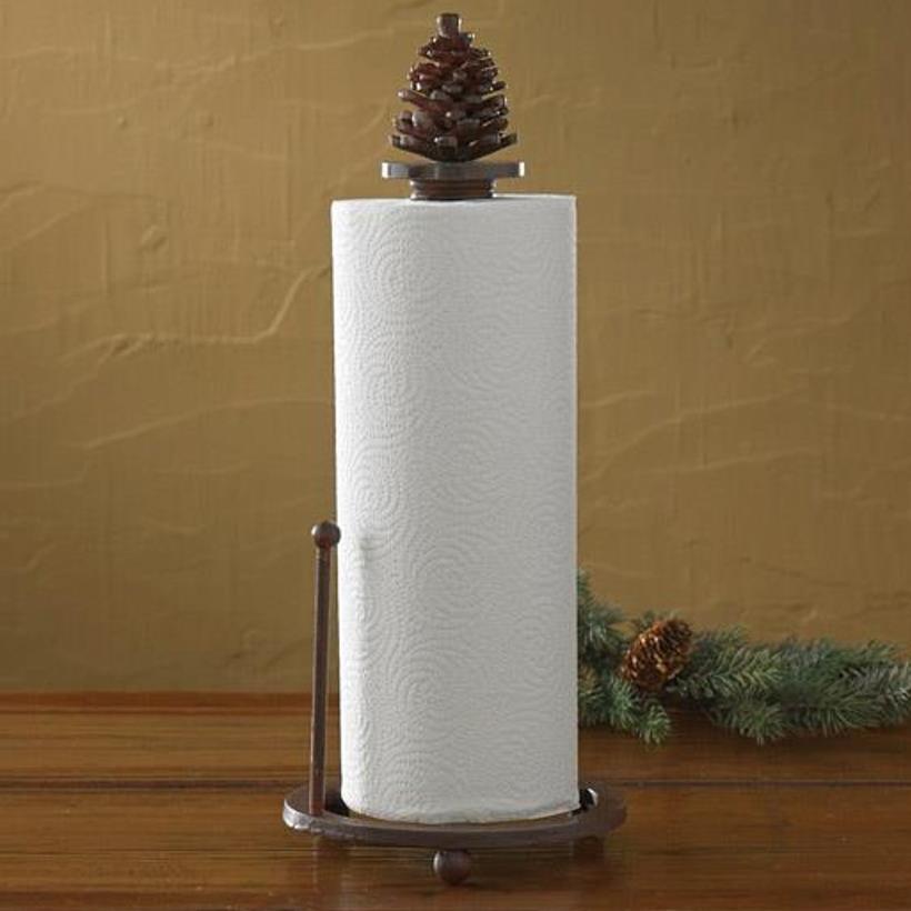 Pinecone Paper Towel Holder
