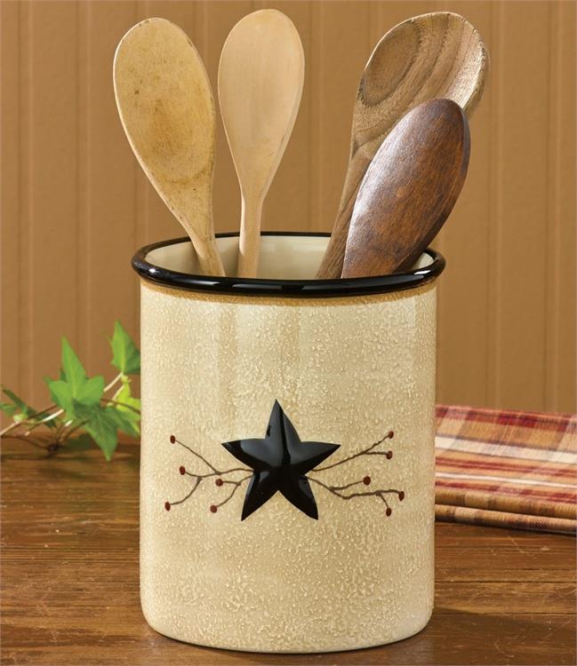 Star Vine Utensil Crock - Country Village Shoppe
