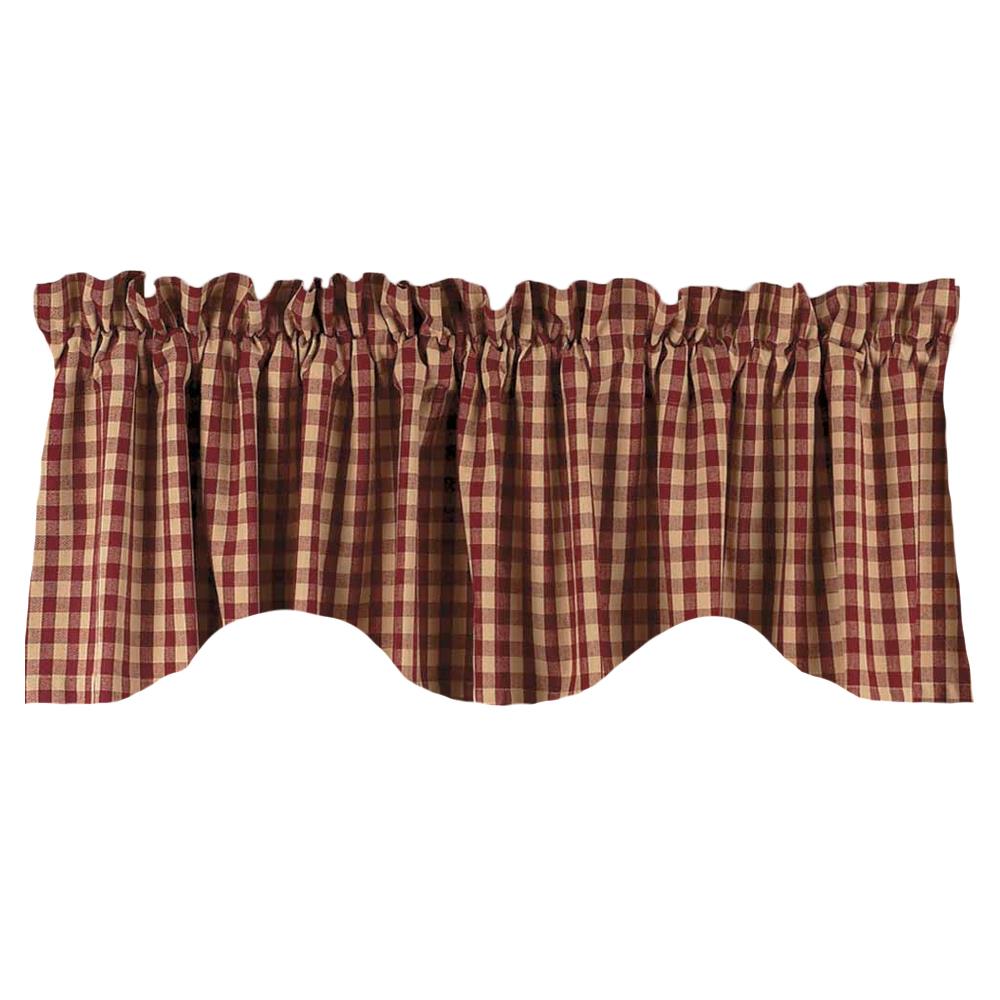 Heritage House Check Red Valance - Thumbnail 3