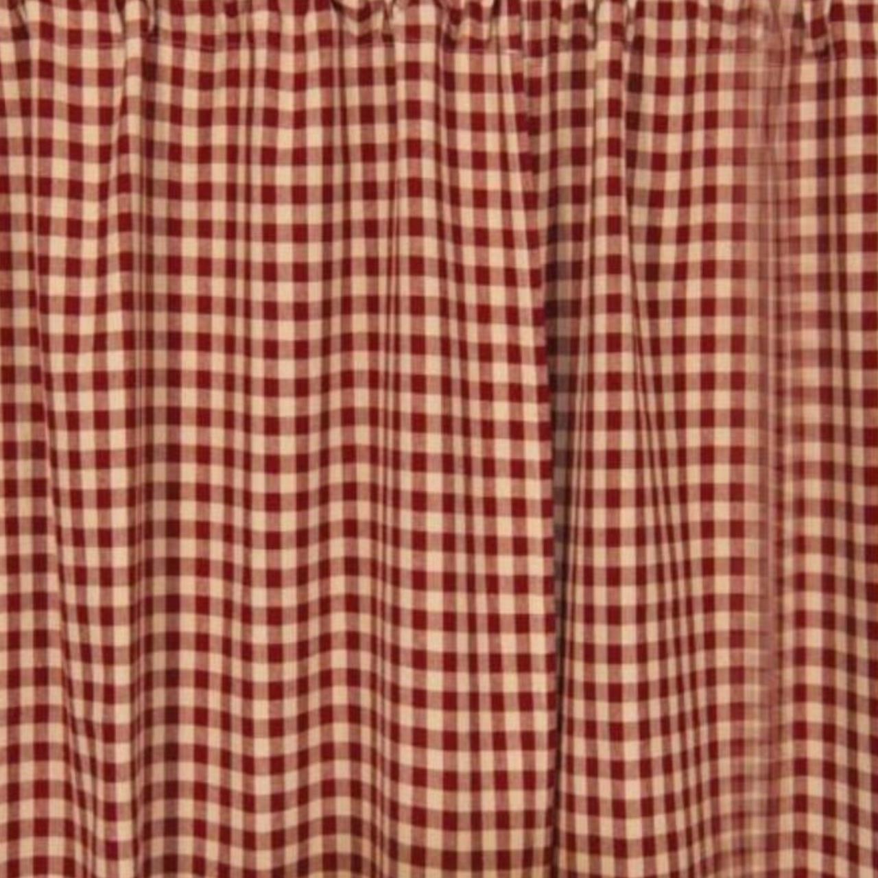Heritage House Check Red Valance - Thumbnail 5