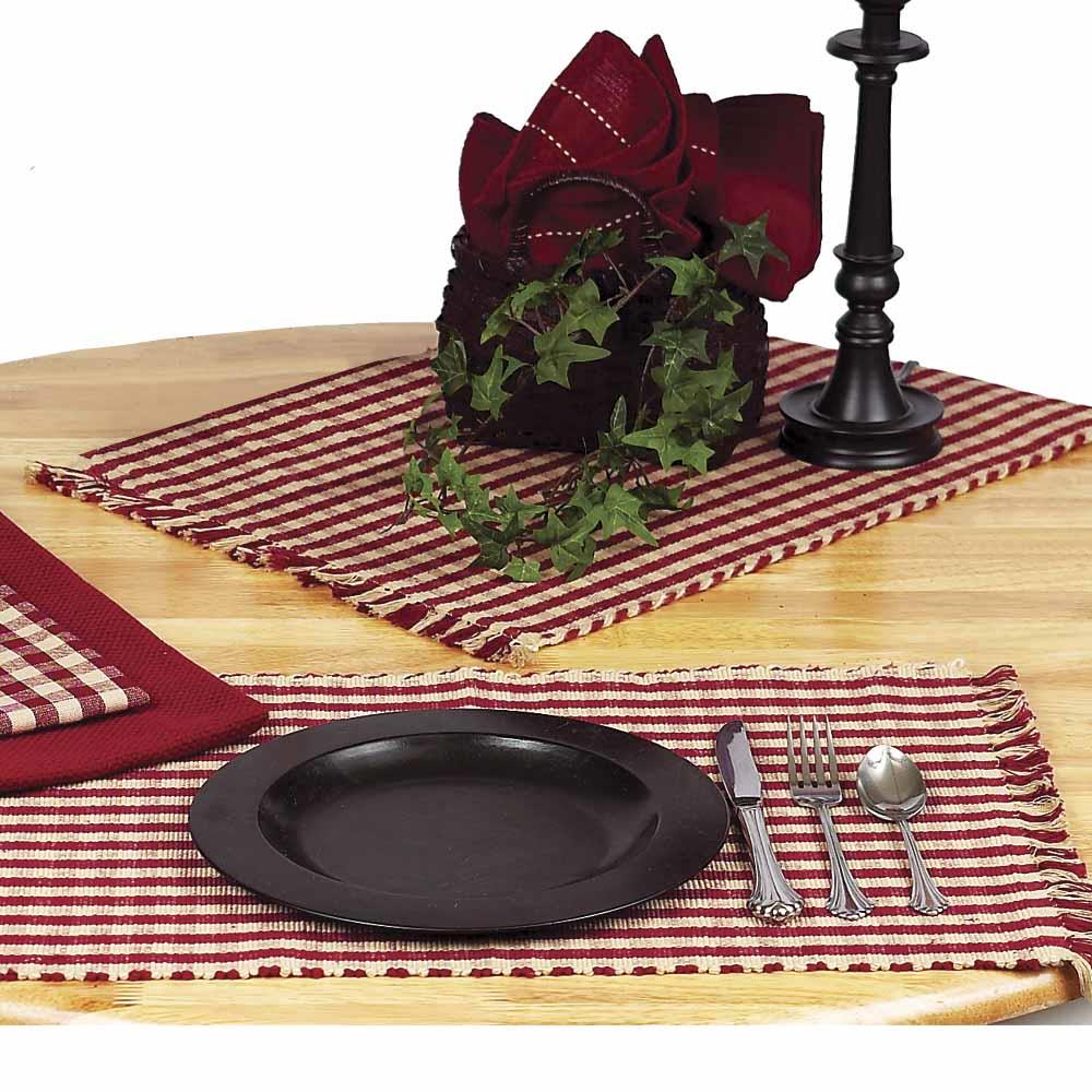 Heritage House Check Red Table Runner - Thumbnail 2