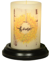 Candle Sleeve - Forsythia Home Wreath