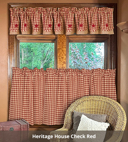 Country Curtains - Heritage House Check Red