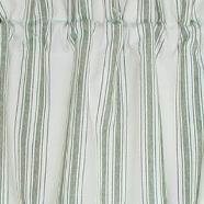 Grain Sack Stripe Sage Valance