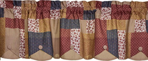 Terrazo Lined Layered Valance