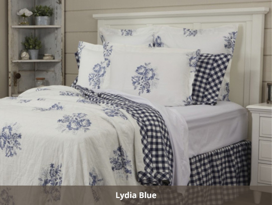 Lydia Blue Bedding