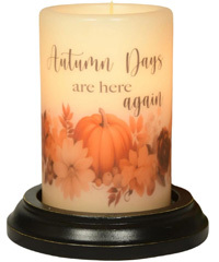 Candle Sleeve - Autumn Days Here