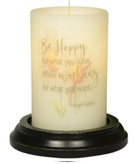 Candle Sleeve - Be Happy Daisy