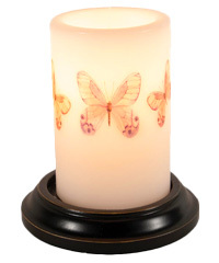 Candle Sleeve - Butterfly Trio Pastels