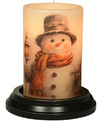 Candle Sleeve - Big Freeze Snowman