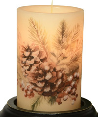 Candle Sleeve - Christmas Pinecone