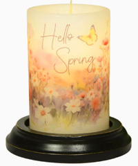 Candle Sleeve - Hello Spring Meadow