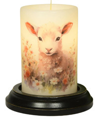 Candle Sleeve - Meadow Flower Lamb