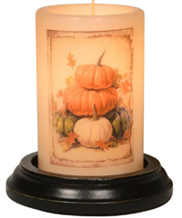 Candle Sleeve - Pile of Pumpkins