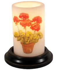 Candle Sleeve - Red Geranium