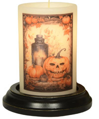 Candle Sleeve - Spooky Fall Jack