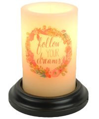 Candle Sleeve - Follow Your Dreams