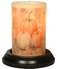 Candle Sleeve - Patchwork Pumpkins