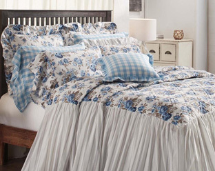 Annie Blue Floral Bedding