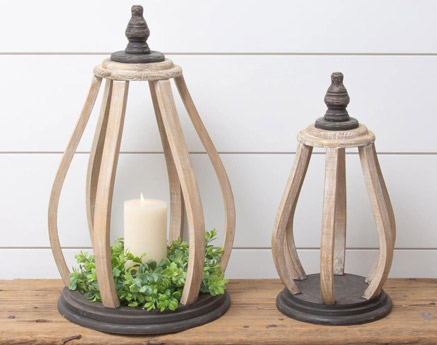 Wood and Black Lanterns