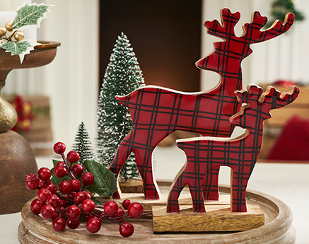 Christmas Plaid Reindeer