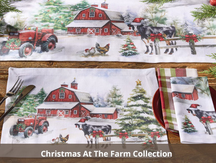 Christmas At The Farm Table Linens