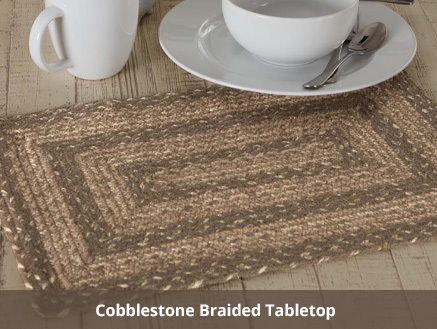 Cobblestone Jute Braided Tabletop