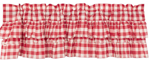 Annie Buffalo Check Ruffled Valance