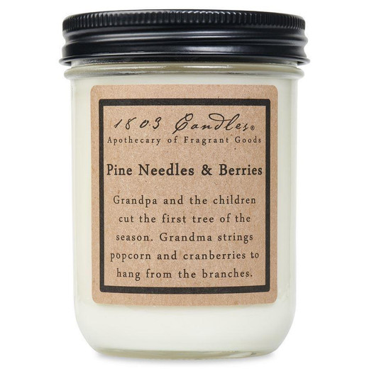 Primitive 1803 Candle - Pine Needles & Berries