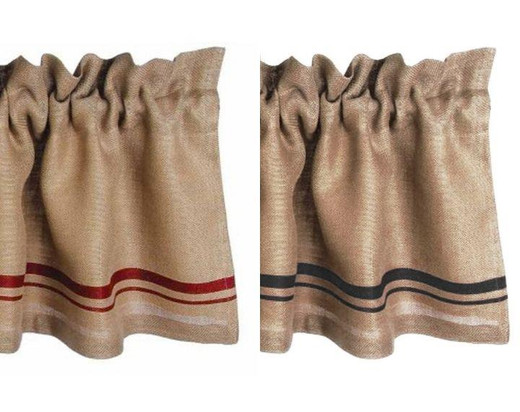 Burlap Stripe Curtain Collection