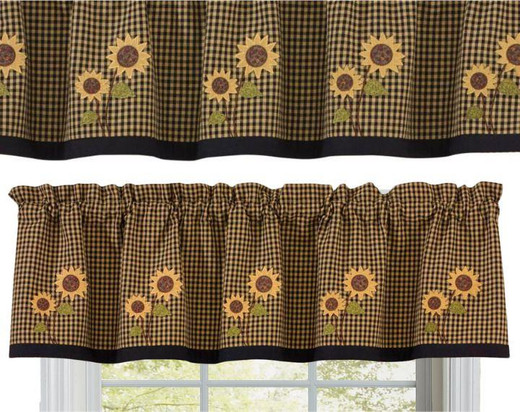 Sunflower Check Curtain Collection