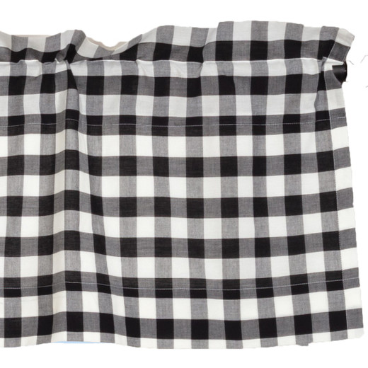 Annie Buffalo Check Black Valance - 60x16