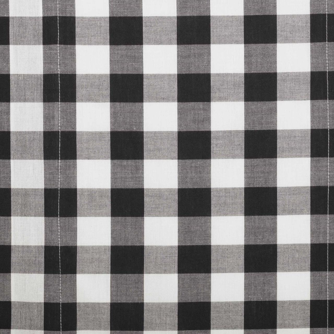 Annie Buffalo Check Black Valance - 72x16