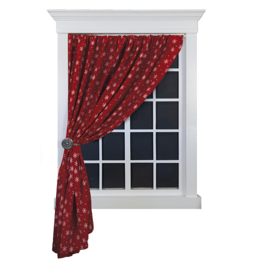 Merry Snowflake Shower Curtain/Panel