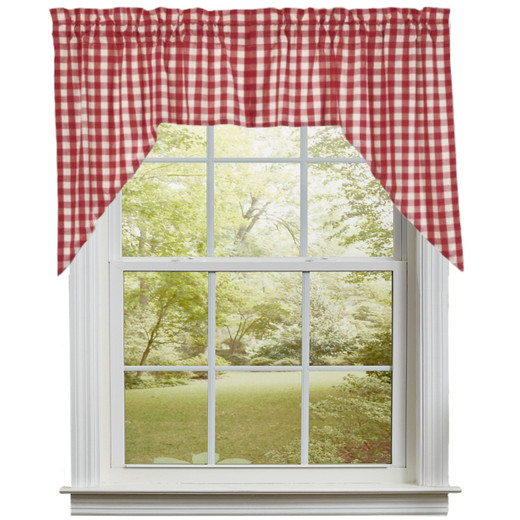 Annie Buffalo Check Red Swags - 72x36