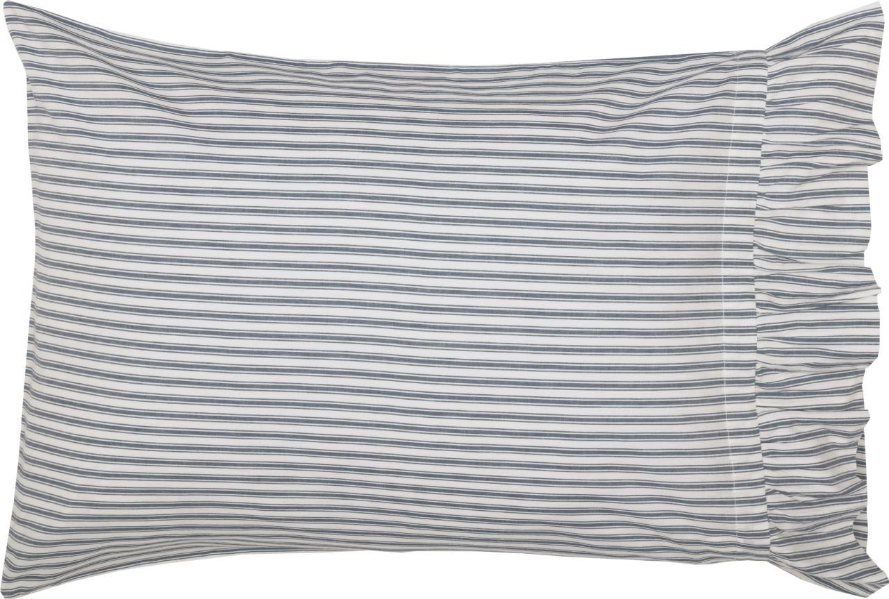 Black Ticking Stripe Throw Pillow Cover 18x18