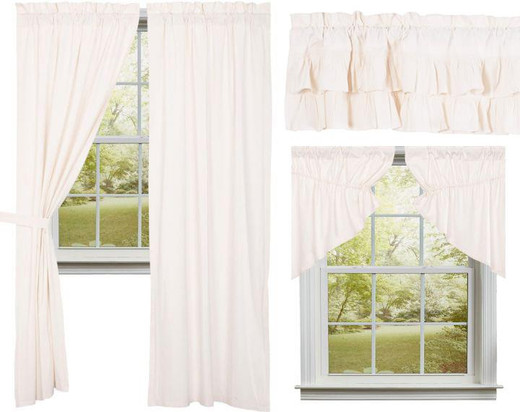 Simple Life Flax Antique White Curtain Collection