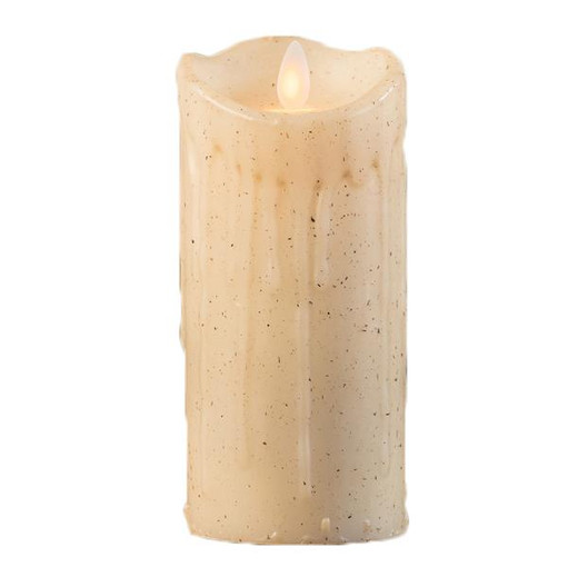 Linen Timer Candle - 3x7 Pillar