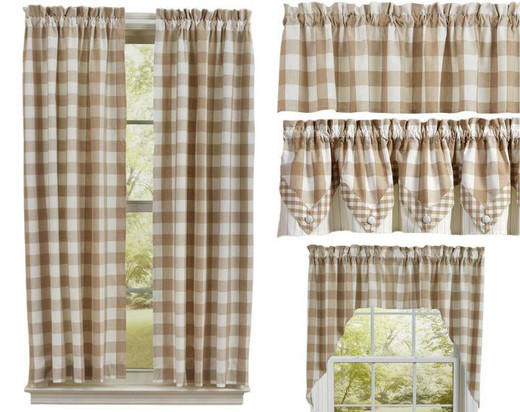 Wicklow Check Natural Curtain Collection